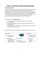 Vorschau - Merkblätter - Quellenverzeichnis - Dossier Arbeitsmarkt - Deckblatt