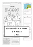 Vorschau - Unterrichtsreihen - Arbeitsheft Wikinger - Deckblatt