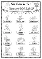 Vorschau - Arbeitsblätter - Wortartenmärchen: Verben Übungen / Arbeitsblätter inkl. Selbstkontrolle - Seite 3