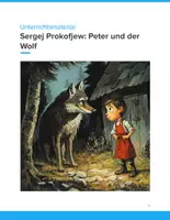 Vorschau - Unterrichtsreihen - Sergej Prokofjew: Peter und der Wolf – Musikpädagogisches Unterrichtsmaterial (Klassen 3–6) - Deckblatt