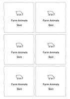 Vorschau - Spiele - Farm Animals Quiz: Vocabulary (English) - Seite 1