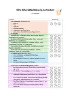 Vorschau - Arbeitsblätter - Checkliste - Charakterisierung - Seite 1