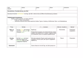 Vorschau - Stundenentwürfe - Charakterisierungen am Beispiel des kleinen Prinzen (UB) - Seite 1