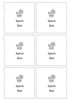 Vorschau - Spiele - Sports Quiz: Vocabulary (English) - Seite 1