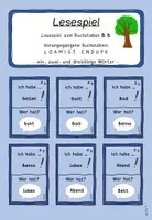 Vorschau - Spiele - Lesespiel B b - Buchstabeneinführung - Deckblatt