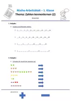 Vorschau - Unterrichtsreihen - Mathe 1. Klasse - Zahlen kennenlernen - Seite 2