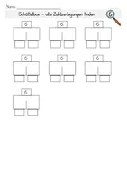 Vorschau - Arbeitsblätter - Schüttelbox - alle Zahlzerlegungen finden (Forscheraufgabe) - Seite 3