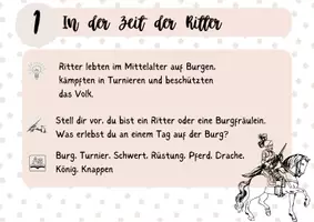 Vorschau - Stationenlernen - Kreative Schreibkartei: "Reise durch die Zeit". - Seite 1
