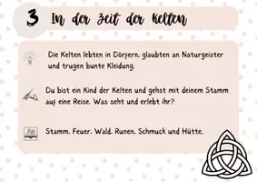 Vorschau - Stationenlernen - Kreative Schreibkartei: "Reise durch die Zeit". - Seite 3