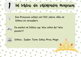 Vorschau - Stationenlernen - Schreibkartei Märchen - Seite 1