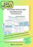 Vorschau - Stundenentwürfe - Adverbialsätze wiederholen und üben (Deutsch, Kl. 8 und 9) - Deckblatt