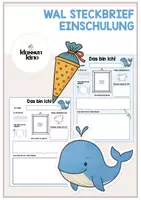 Vorschau - Arbeitsblätter - EINSCHULUNG: Steckbrief 1. Klasse WAL - Deckblatt