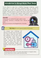 Vorschau - Arbeitsblätter - Escape Room Englisch: Past Tense – Vergangenheit - Seite 1