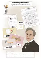 Vorschau - Unterrichtsreihen - Kandinsky und Ostern - Nagelbretter als Stationsarbeit (Werken) - Deckblatt