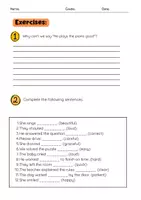 Vorschau - Arbeitsblätter - Adverbs of Manner – Bildung, Beispiele, Verwendung - Seite 3