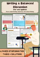Vorschau - Arbeitsblätter - Writing Pro / Con Arguments For and Against - Deckblatt