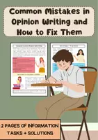Vorschau - Arbeitsblätter - Opinion Writing: Common Mistakes and Corrections - Deckblatt