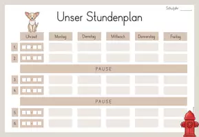 Vorschau - Anderer Materialtyp - Classroom-Management: 8 Stundenplan-Vorlagen für deine Hundeklasse - Seite 3