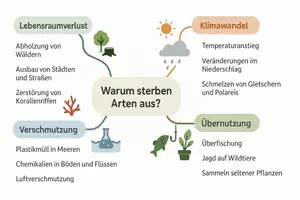 Vorschau - Arbeitsblätter - Arbeitsblätter "Warum sterben Arten aus?" + Lösung & MP3 + Mindmap + Infografik - Seite 2