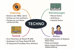 Vorschau - Arbeitsblätter - Lernposter + Arbeitsblatt "Techno" + Onlineübung & MP3 + Mindmap + Infografik - Seite 3