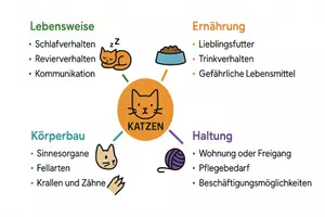 Vorschau - Arbeitsblätter - Lernposter + Arbeitsblatt "Katzen" + Onlineübung & MP3 + Mindmap + Infografik - Seite 3