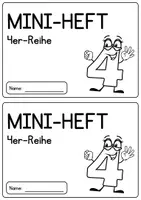 Vorschau - Arbeitsblätter - MINIHEFT: Multiplikation mit 4 (Mathe Klasse 2) - Seite 1