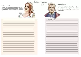 Vorschau - Arbeitsblätter - Arbeitsblätter "Der zerbrochne Krug" Figurendarstellungen - Seite 2