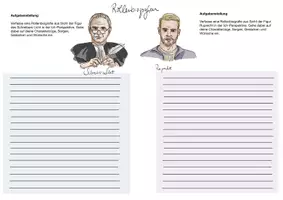 Vorschau - Arbeitsblätter - Arbeitsblätter "Der zerbrochne Krug" Figurendarstellungen - Deckblatt