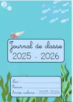 Aperçu - Fiches - Journal de classe 2025-2026 - Page de couverture