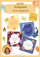 Vorschau - Poster - Tischsprüche für die Sommerzeit - ideal für Einsteckwürfel - Deckblatt