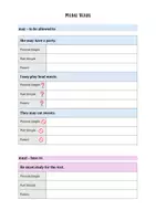 Vorschau - Arbeitsblätter - Modal Verbs - Fill in the table - Deckblatt