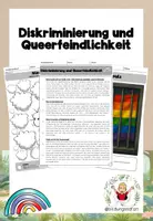 Vorschau - Arbeitsblätter - Diskriminierung und Homophobie - Deckblatt