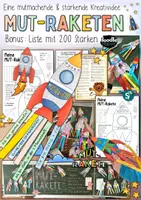 Vorschau - Arbeitsblätter - Mut-Rakete basteln - Stärkenidee / Mutraketen - Mutmacher / Mut Rakete Neujahr basteln - Deckblatt