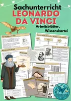 Vorschau - Arbeitsblätter - Leonardo da Vinci: Technik im Sachunterricht, Wissenschaftler, Erfinder - Deckblatt