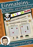 Vorschau - Unterrichtsreihen - Einmaleins Schiffe versenken - (auch Homeschooling) - Deckblatt