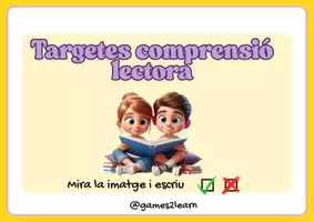 Vista previa - Refuerzo / NEE / Materiales de apoyo - Targetes de Comprensió Lectora - página 1