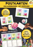 Vorschau - Mal- und Bastelvorlagen - Postkarten zum Ausdrucken – Klassen 1 bis 6 - Seite 1
