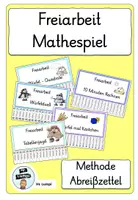 Vorschau - Mal- und Bastelvorlagen - Methode Abreißzettel für meine Würfelspiele - Deckblatt