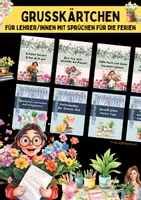 Vorschau - Mal- und Bastelvorlagen - Mini-Feriengrüße zum Ausdrucken – für Kolleg:innen | Lehrergeschenk - Deckblatt