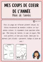 Aperçu - Fiches - bilan del'année: "Mes coups de coeur de l'année" - Page de couverture