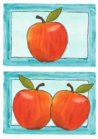 Vorschau - Bildkarten - Picture Cards Früchte 1 (Apfel, Zitrone, Orange, Avocado, Banane, Erdbeere, Himbeere, Blaubeere, Kokosnuss, Maracuja) - Seite 1