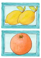 Vorschau - Bildkarten - Picture Cards Früchte 1 (Apfel, Zitrone, Orange, Avocado, Banane, Erdbeere, Himbeere, Blaubeere, Kokosnuss, Maracuja) - Seite 3