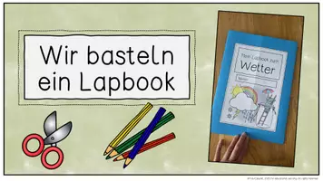 Vorschau - Mal- und Bastelvorlagen - Lapbook zum Thema "Wetter" - Klasse 1 und 2 - Seite 2