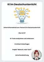 Vorschau - Arbeitsblätter - KI im Deutschunterricht - Deckblatt