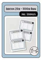 Vorschau - Arbeitsblätter - Addition 20er - 100er Raum verschiedene Niveaus - Seite 1