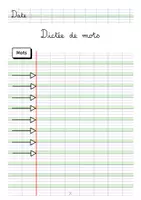 Aperçu - Apprentissages en autonomie - support dictées différenciation cycle 2 - Page 1