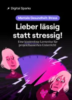 Vorschau - Stundenentwürfe - Digital Sparks "Mentale Gesundheit:Stress" - Lernreise - Deckblatt