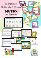 Vorschau - Arbeitsblätter - Interaktive Übungen Deutsch und Mathe 1. Klasse, Sommer Wiederholung - Seite 1