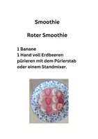 Vorschau - Aufgabenkarten - Smoothie Rezept - Seite 1