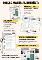 Vorschau - Unterrichtsreihen - Dokumentgestaltung | Magazinartikel | Artikel gestalten | großes Materialpaket | Informatik - Seite 1